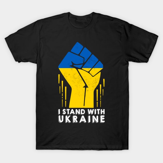 I Stand With Ukraine! T-Shirt by Grindbising